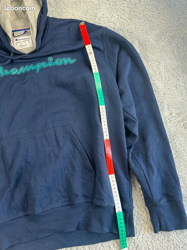 Sweat à Capuche Homme Menemsha Blues 1/4 Boutonné - Gris Foncé - Taille S