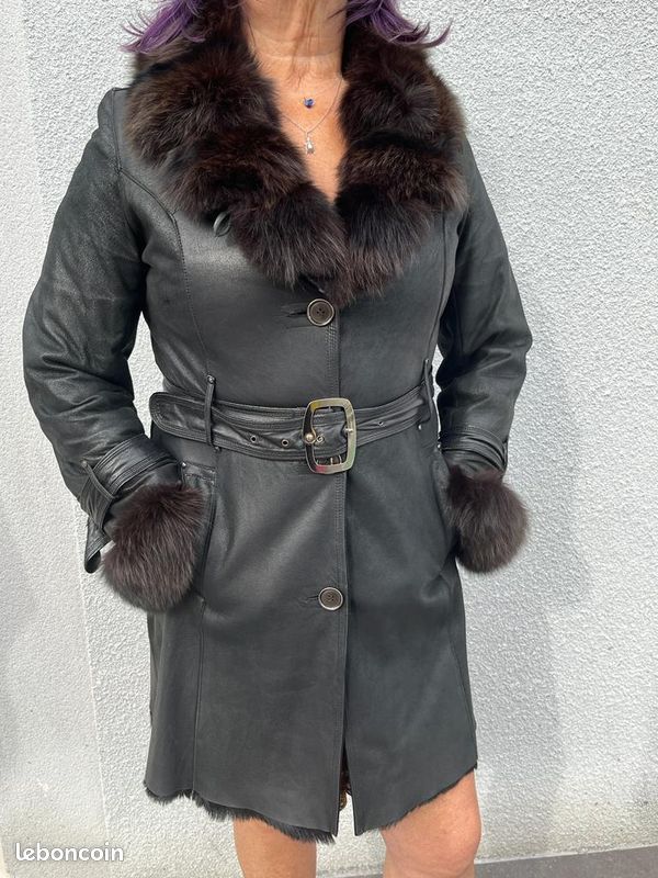 Manteau cuir (image 1)