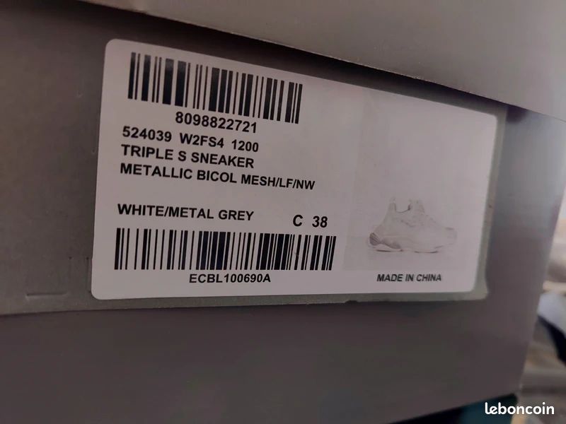 Balenciaga Triple S senaker taille 38 femme (image 6)
