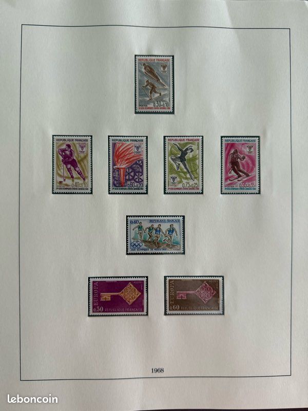 France Petits blocs – Feuilles pré-imprimées Année 2006-2008