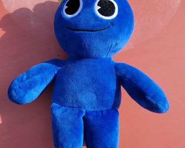 Peluche Officielle Rainbow Friends – Blue Le Monstre Bleu Géant De Roblox, 30 Cm, Cadeau Parfait Pour Fans