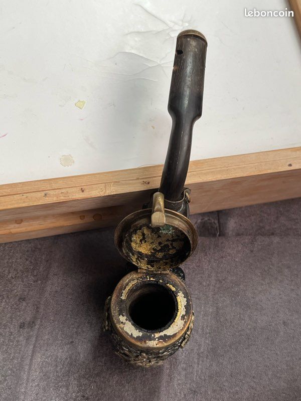 Ancienne pipe suisse BRIAR avec couvercle (image 10)