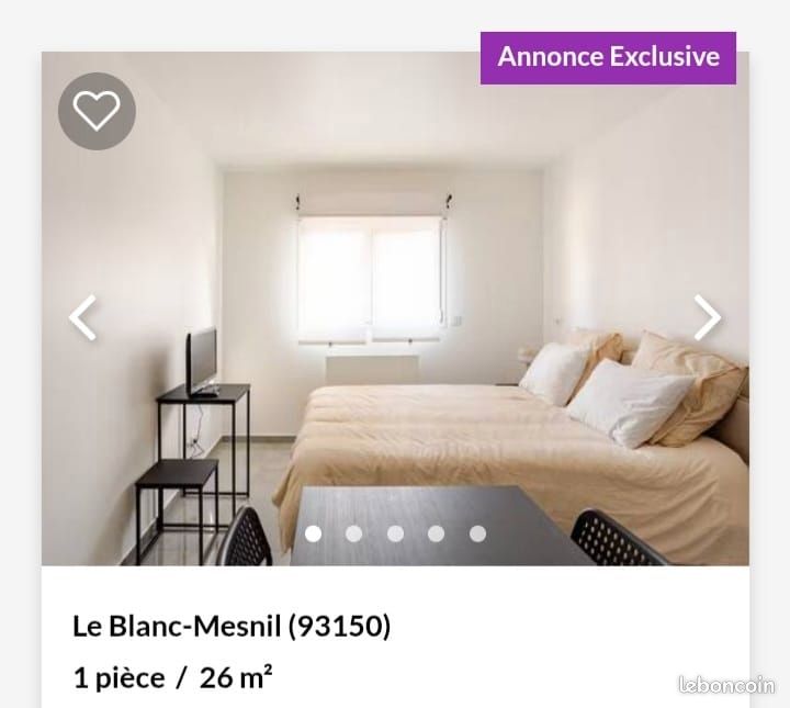 Appartement 1 pièce 26 m² · au Blanc-Mesnil · 26 m² · 1 200 €/mois