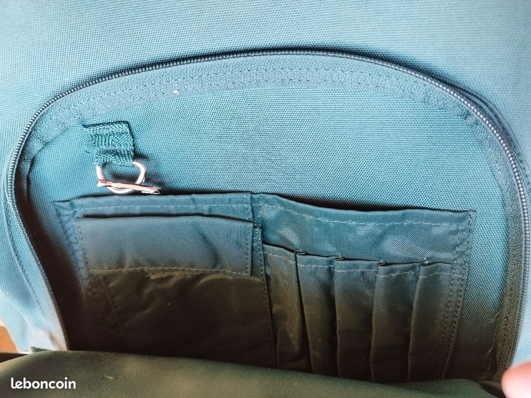 Cartable sac à dos Tanns vert foncé uni (image 5)