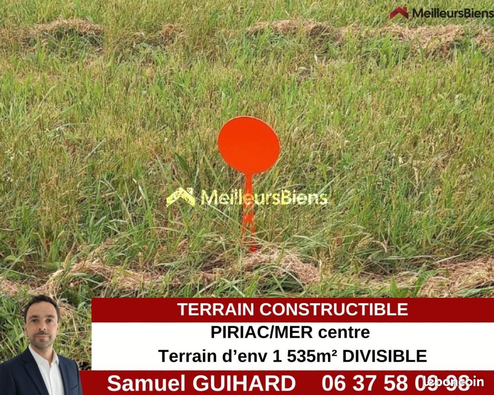 Terrain 1 535 m² Piriac Sur Mer · à Piriac-sur-Mer · 330 000 €