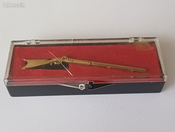 Pince à Cravate Vintage Remington - Balle Coquille Années 70 - Verte