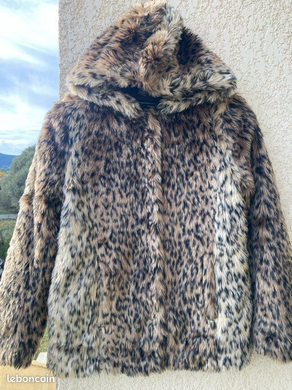 🧥 Veste fausse fourrure léopard – 11/12 ans – Zara (image 1)