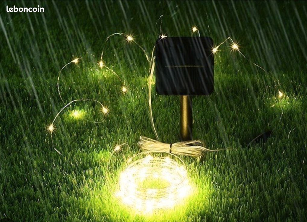 Guirlande Solaire de Jardin – 7m, 50 LED, Lumière Jaune (image 6)