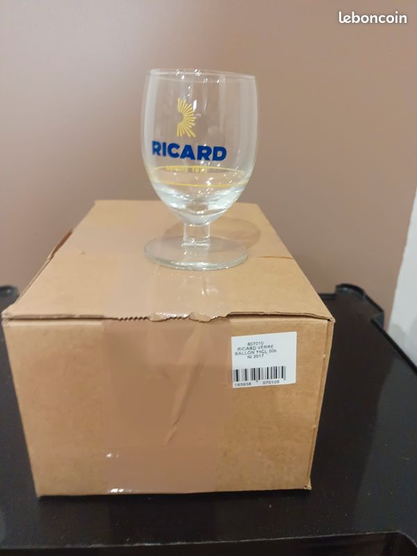 Petit Pichet Ricard vintage et verre ballon Ricard (Gebraucht) in Lonay