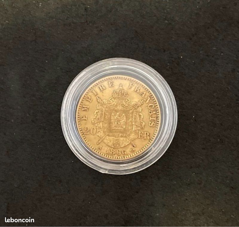 20 francs Napoléon III Or 1866 À (image 2)