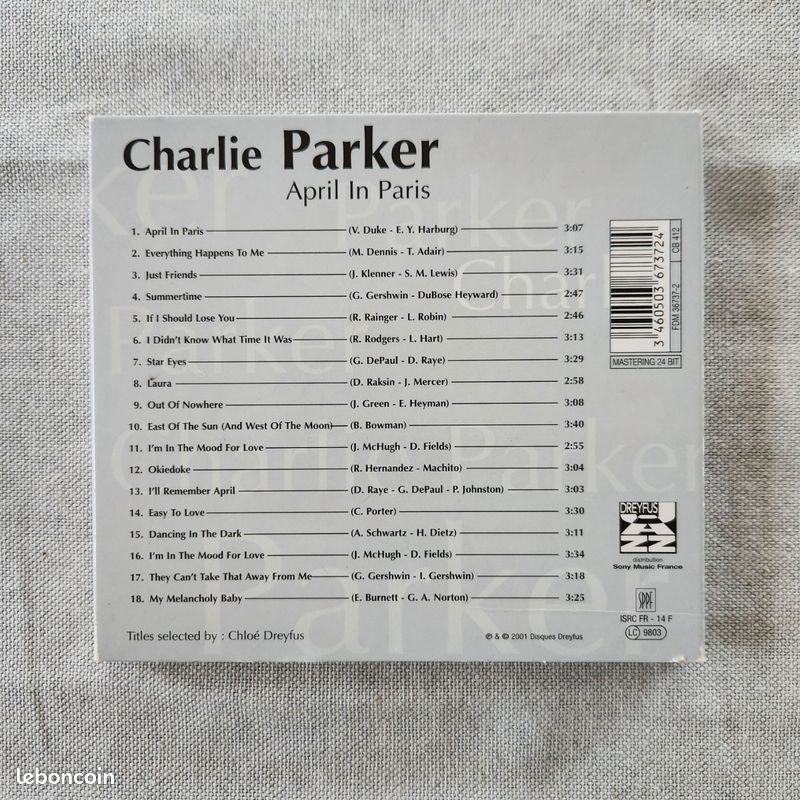 Charlie Parker – April In Paris (image 2)