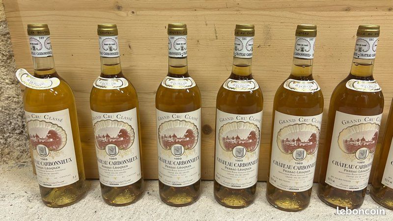 Vin château Carbonnieux 1989 pessac leognan blanc (image 2)
