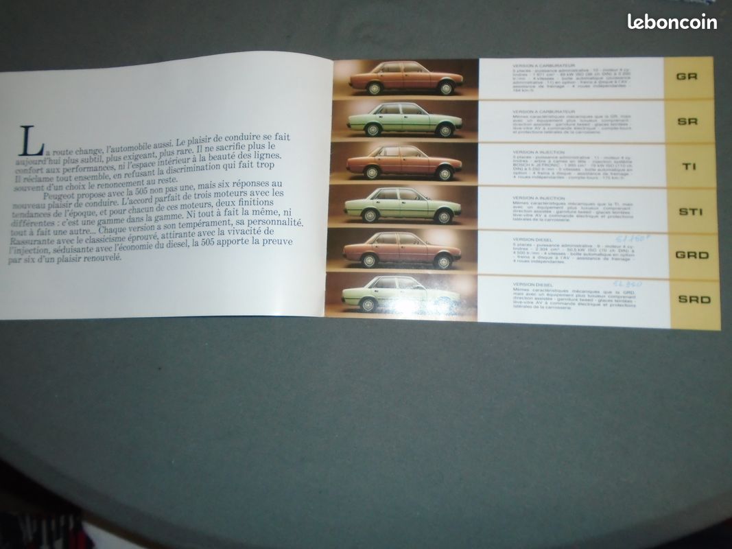 Catalogue commercial Peugeot 505 (image 2)
