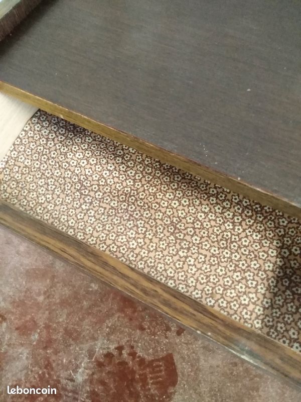 Table de nuit avec tiroir année 70 vintage (image 3)