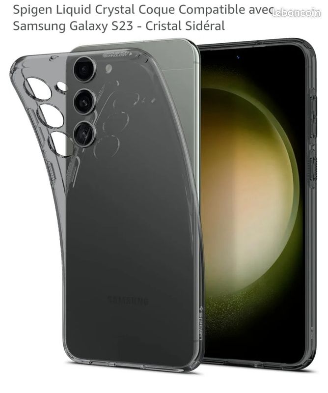 Coque fine teintée pour Samsung Galaxy S23 à coussins d'air, marque Spigen (image 2)