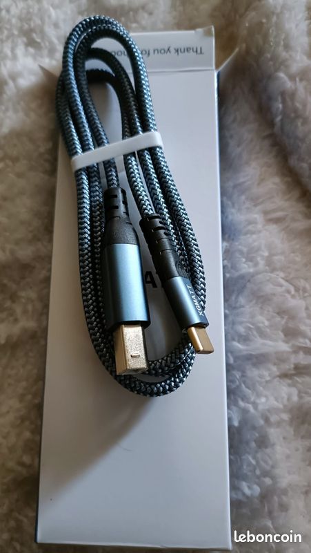 CableCreation Câble d'imprimante USB-C 2 m, câble USB C vers USB B 2.0, câble