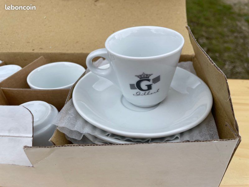 Tasses à café en porcelaine Gilbert (image 1)