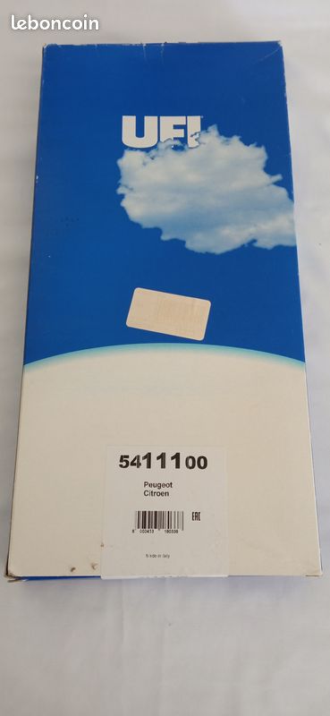 Filtre a air habitacle ufi 541-11-00 (image 1)