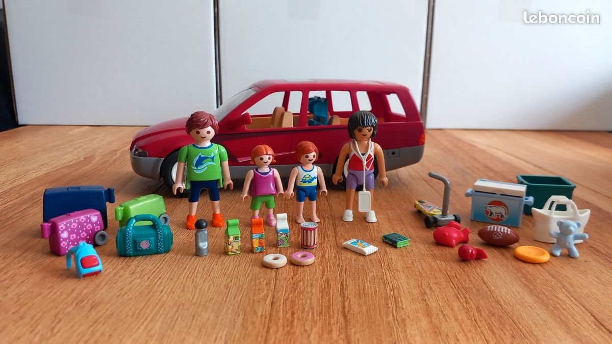 Playmobil 9421 Famille avec Voiture vacances complet - Jeux & Jouets