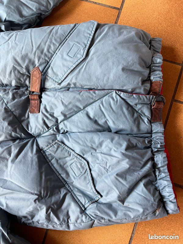 Blouson Vintage Henry Laplaud - Garniture Pur Duvet D'oie - Taille L - Couleur Beige - Occasion Très Bon état