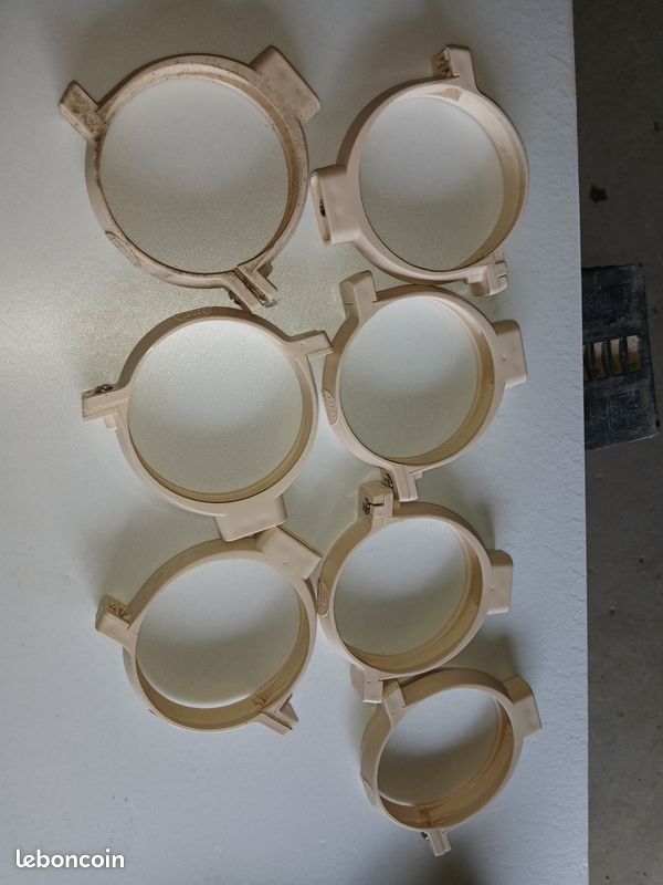 7 colliers NICOLL descentes PVC sable 80 mm (image 1)