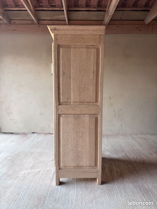 🇫🇷 Bonnetière Ancienne en chêne massif 181 cm x 81 cm x 57 cm - Style Parisienne (image 3)