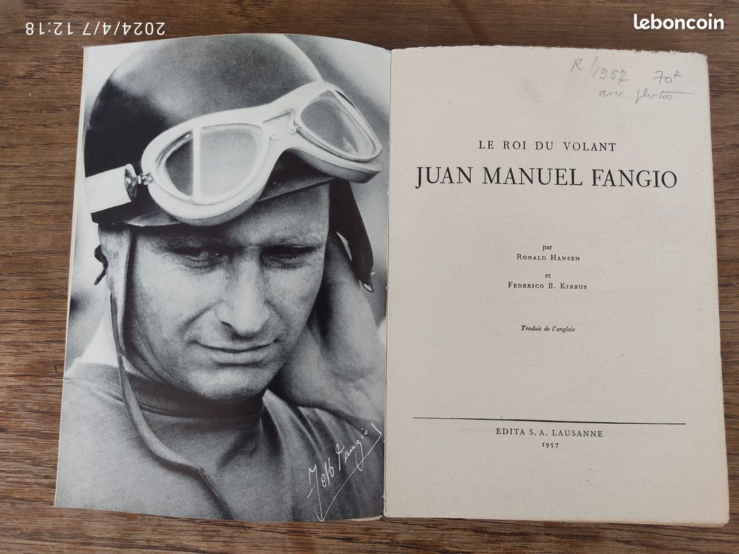 Juan manuel FANGIO. Le roi du volant (F1) (image 2)