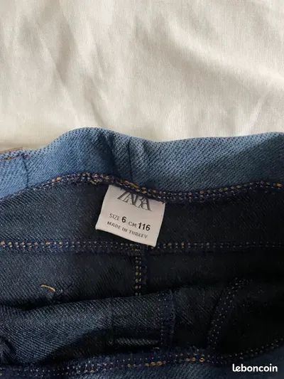 Jegging legging en jean marque Zara taille 6 ans excellent état (image 6)