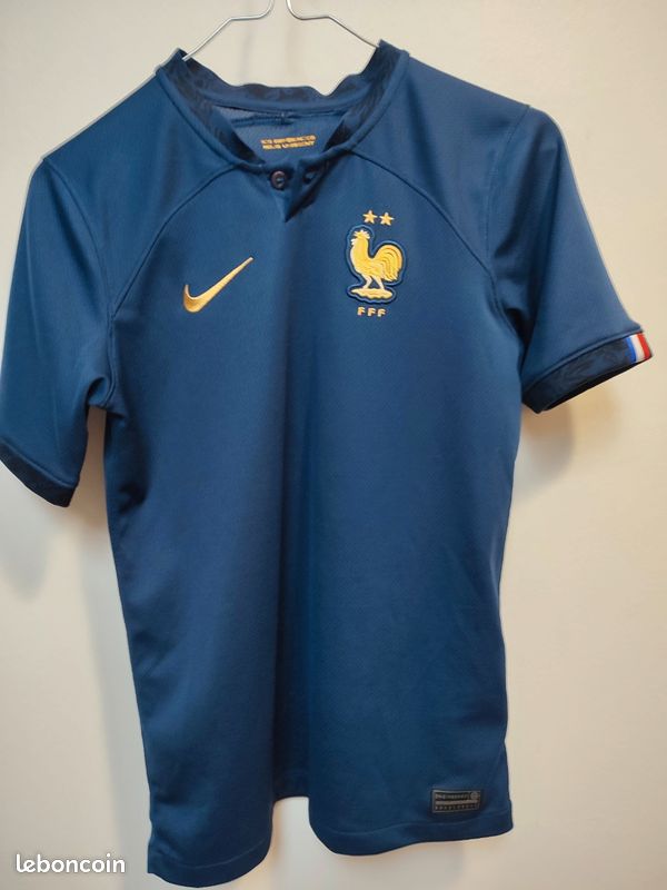 Maillot foot Équipe de France étoiles Nike 12-13 ans Vêtements
