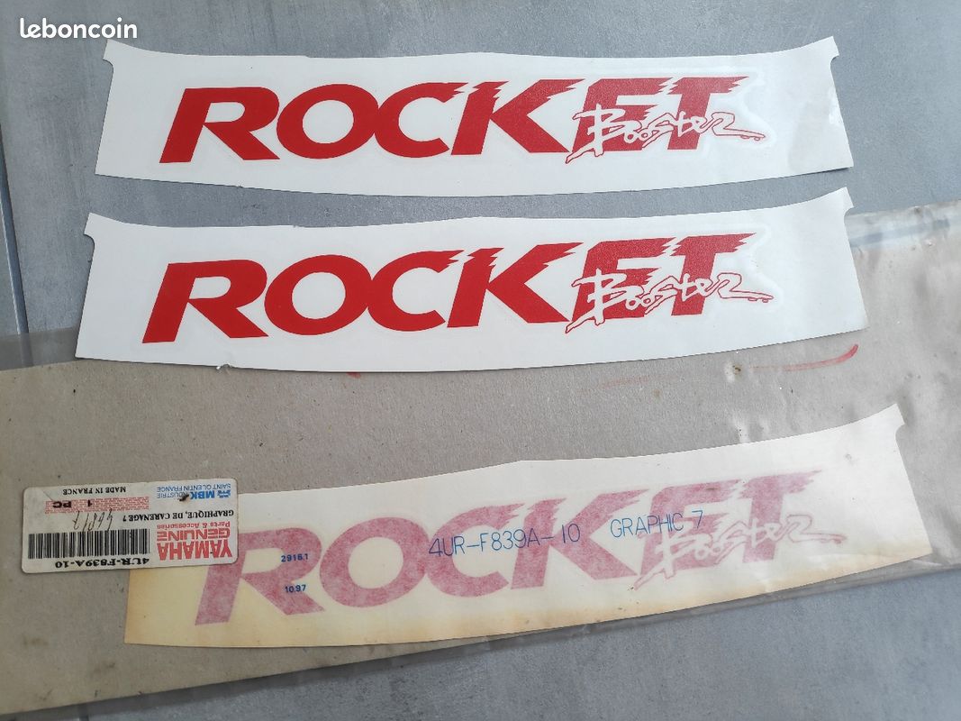 Stickers, Autocollants bas de caisse Rocket F1 assistance Bridgestone rouge et noir (image 1)