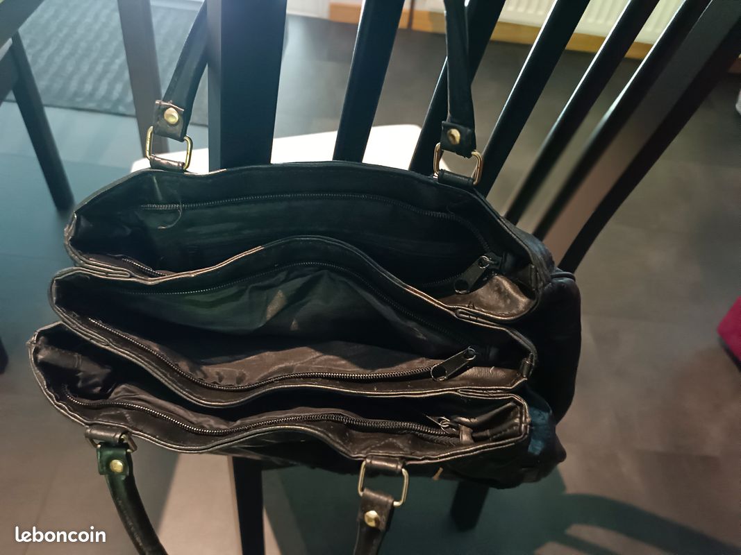 Sac à main cuir et pvc (image 2)
