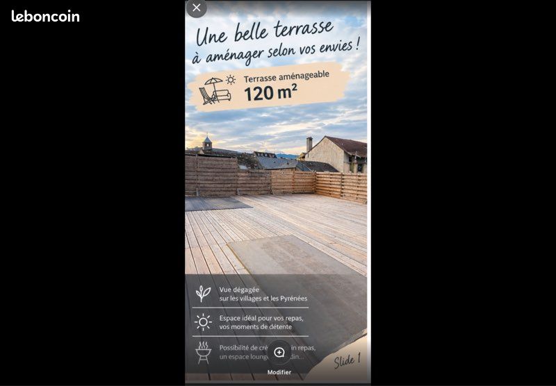 Appartement 3 pièces 90 m² · à Tarbes · 90 m² · 720 €/mois