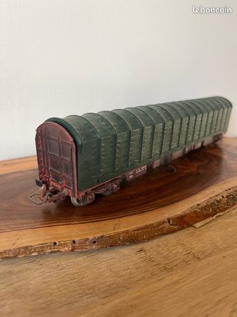JOUEF 6753 HO WAGON PLAT A DOSSIERS DEMI BACHE CHARGEMENT BOBINES Boite Dorigine