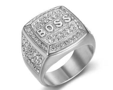 Chevalière Homme Boss argenté Montres Bijoux