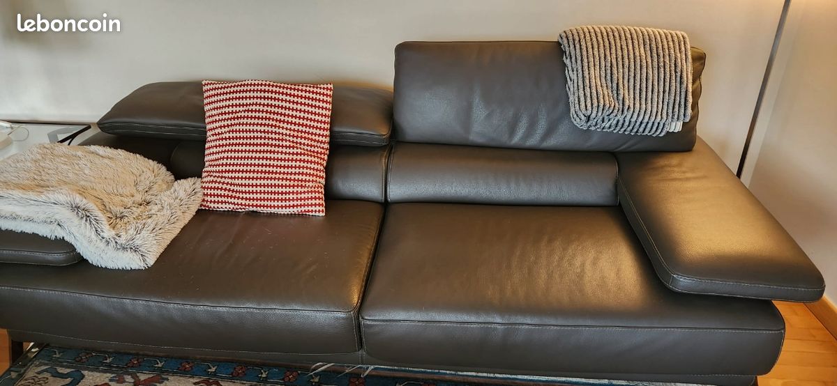 Canapé roche bobois synopsis en cuir 3 places à Mareil Marly | Clasf maison-jardin Canapé roche bobois synopsis en cuir 3 places à Mareil Marly | Clasf maison-jardin