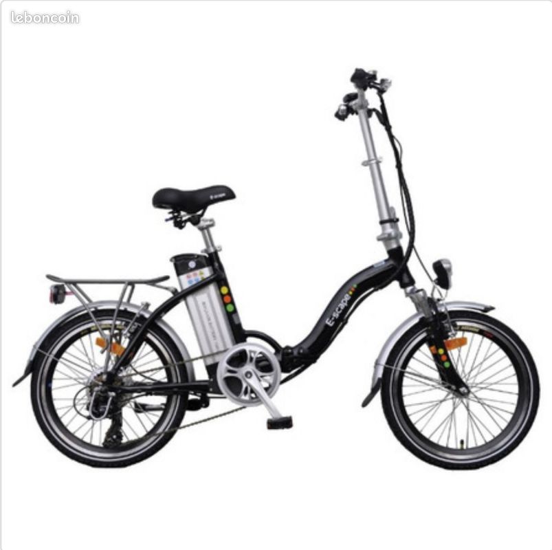 Vélo pliant à assistance électrique 36v noir (image 1)