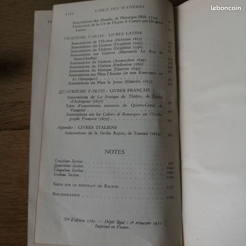 Racine -Oeuvres diverses- La Pléiade (image 9)