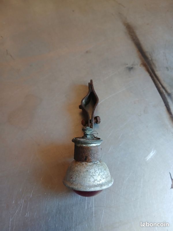 Phare arrière Bullet noir feu eclairage dynamo vélo ancien