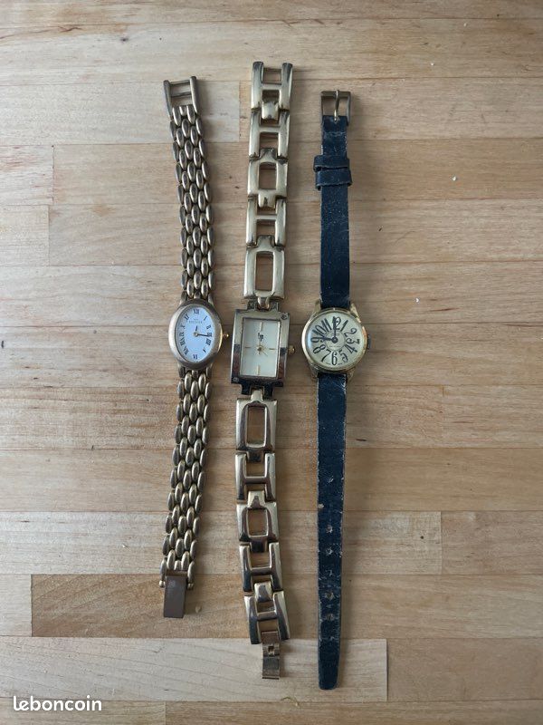 Lot trois montres anciennes (image 1)