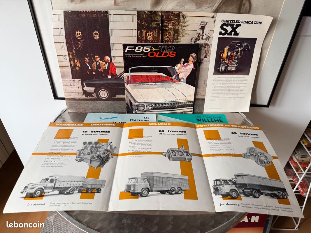 Lot indissociable de 5 depliants publicitaires berliet saviem unic willeme (image 4)