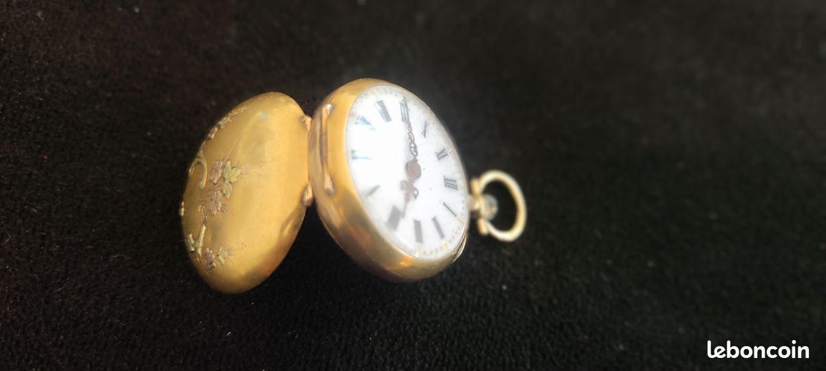 MONTRE GOUSSET A coq en argent (vieillard) pour pièce ou restauration