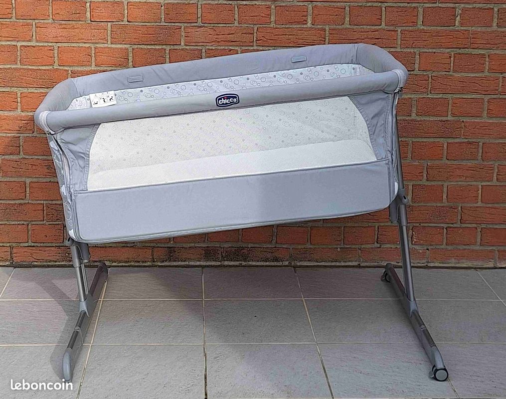 Berceau cododo CHICCO NEXT2ME comme neuf + linge de lit (image 3)