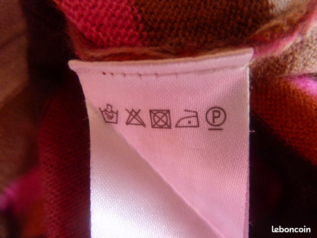 Robe pull chaude "La Redoute" bordeaux T40 (image 7)
