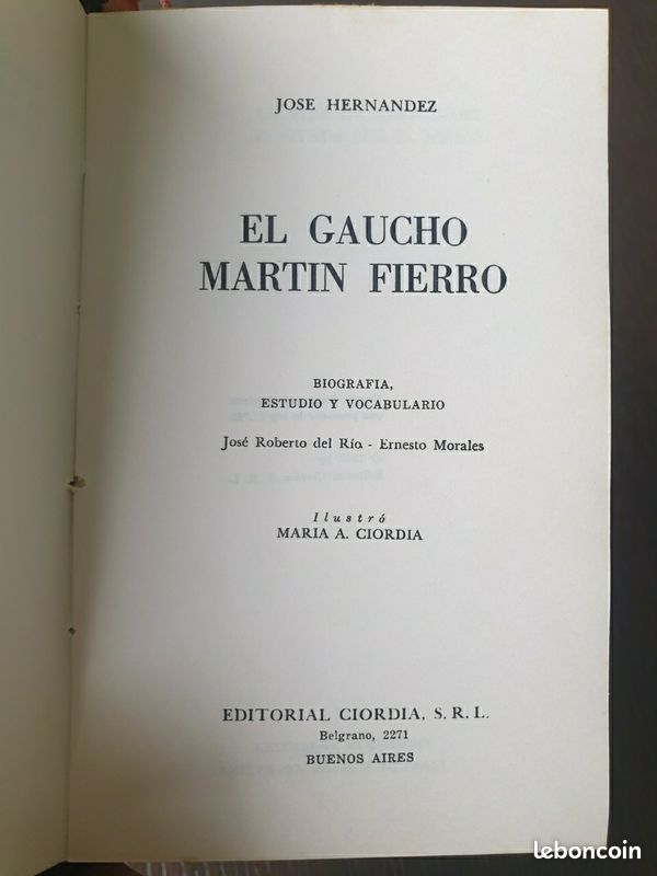 MARTIN FIERRO de Jose Hernandez (image 3)