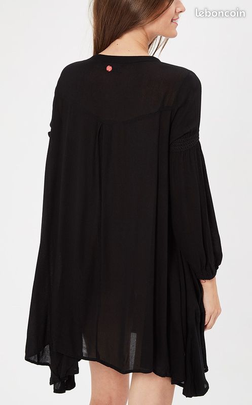 NEUF avec ETIQUETTE ROBE LITTLE MARCEL noire ample fluide taille S 36 (image 3)