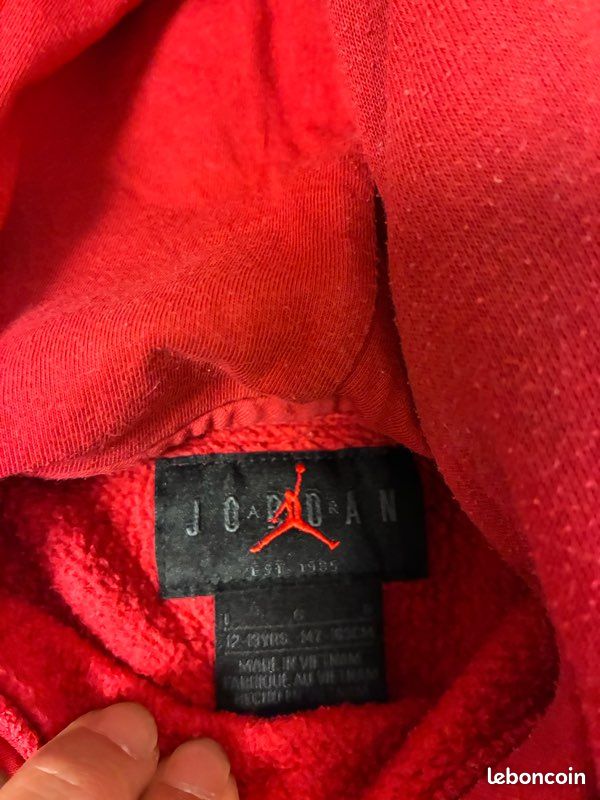 Ensemble jogging Jordan rouge (image 5)