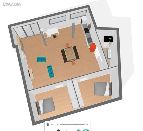 Type loft 110m² de plein pied