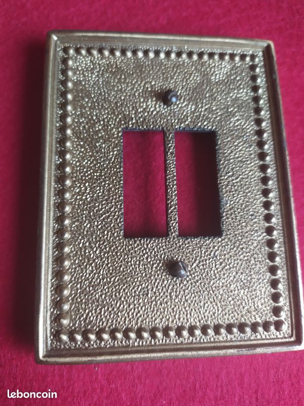 Lot de 6 plaques bronze annees 50 (image 4)