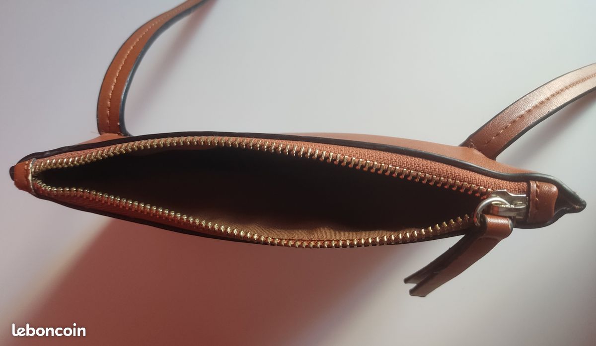 H&M - Pochette - Sac à main de soirée à bandoulière marron camel Caramel (image 4)