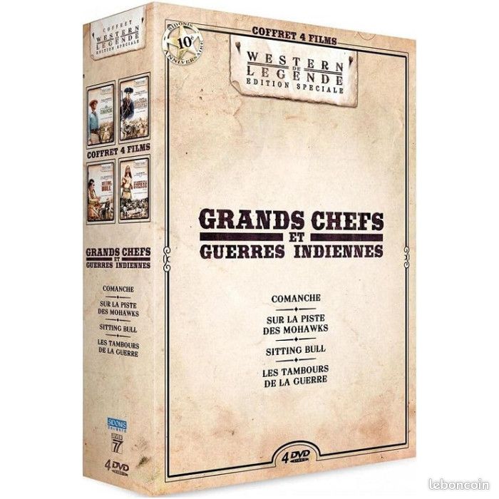 Les grands chefs et guerres Indiennes COFFRET DVD NEUF (image 1)